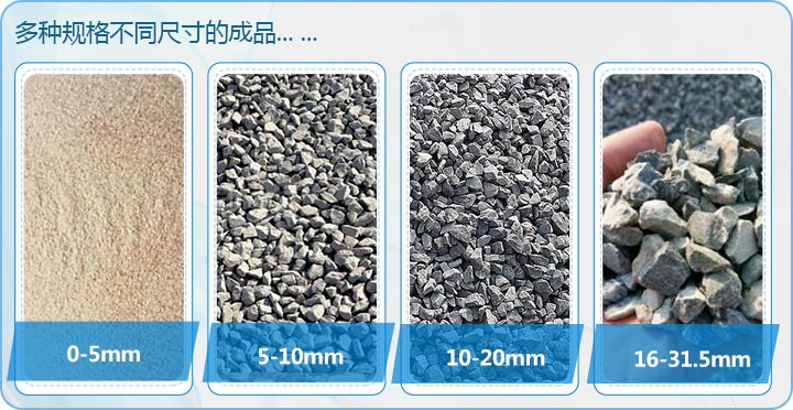 日產(chǎn)3500噸石灰石制砂，多種不同規(guī)格成品 