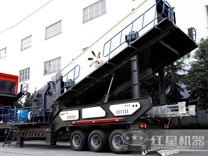 車載廢舊混凝于處理機--車載移動反擊破，二段破碎環(huán)保