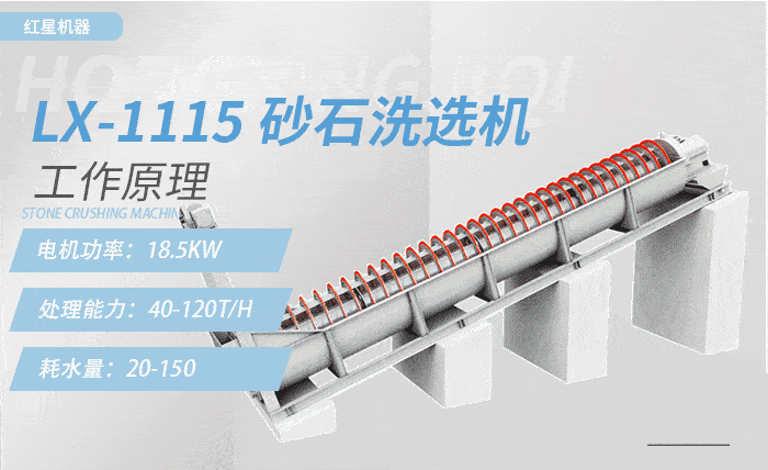 Lx-1115砂石洗選機(jī)，產(chǎn)量：40-120t/h