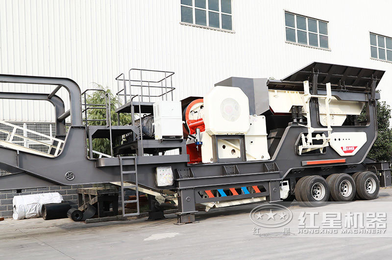 鄂破移動破碎機破碎比大，進料粒度≤500mm