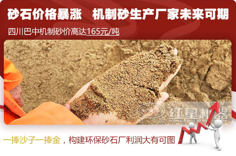 機(jī)制砂價(jià)格上漲，合理構(gòu)建環(huán)保砂石廠更賺錢