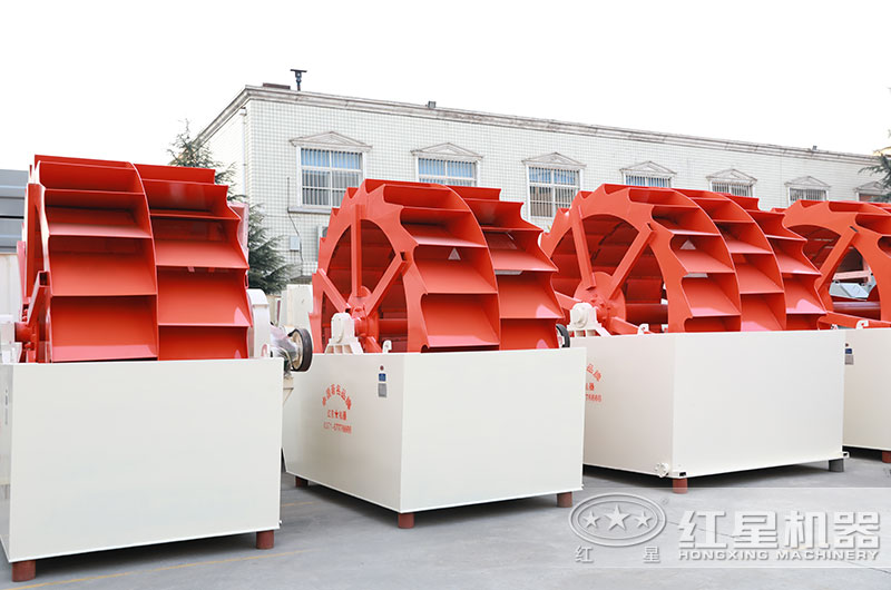 山沙洗砂機圖片，雙輪、三輪